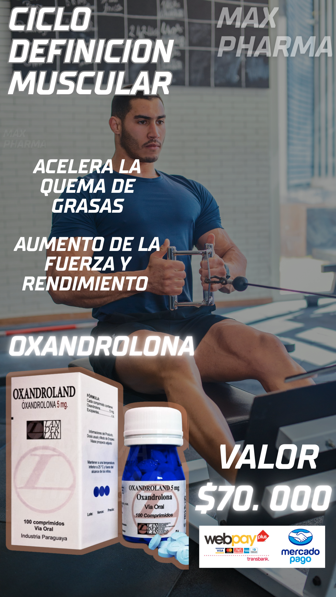 Ciclo Oxandrolona Aumento + Definición Oral